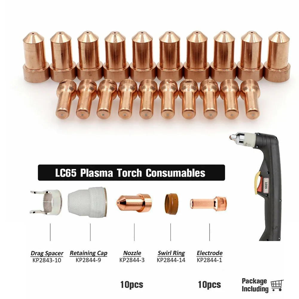 20pcs/set KP2844-1 Electrodes KP2844-3 Tips For Plamsa Cutter Torch Tomahawk 1000 LC65 Torch Nozzle
20pcs/set KP2844-1 Electrodes KP2844-3 Tips For Plamsa Cutter Torch Tomahawk 1000 LC65 Torch Nozzle