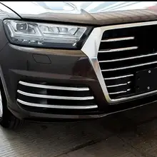 2016 для Audi Q7 abs Хромированная передняя решетка гоночная выхлопная