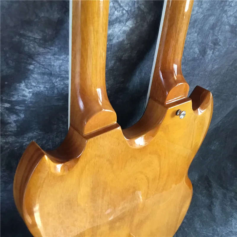 Custom high-quality double-head electric guitar, silver hardware, color, good sound quality, real picture shooting
Custom high-quality double-head electric guitar, silver hardware, color, good sound quality, real picture shooting