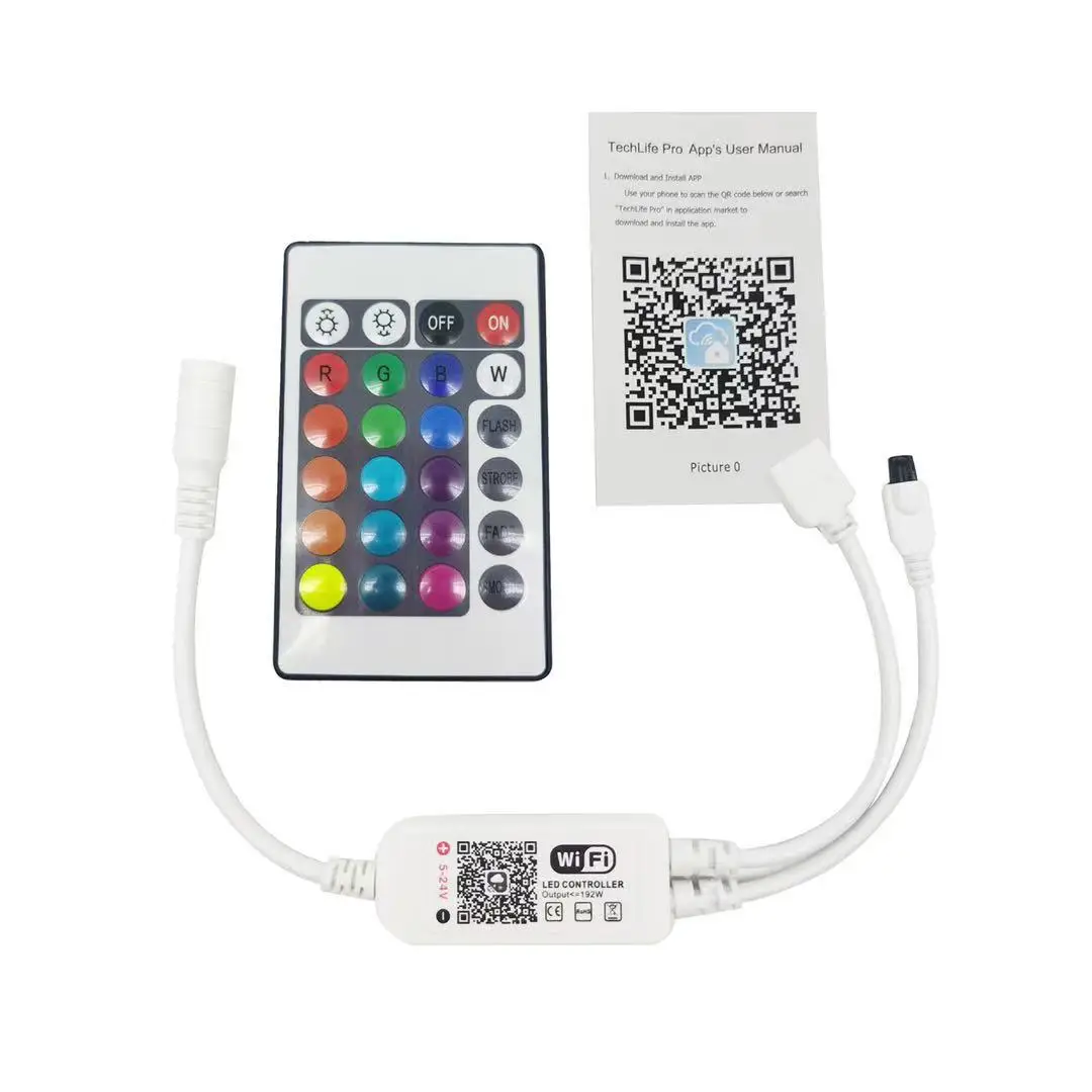 APP Smart home 24 key /44key WiFi controller LED light band RGB seven color bar Mini
APP Smart home 24 key /44key WiFi controller LED light band RGB seven color bar Mini