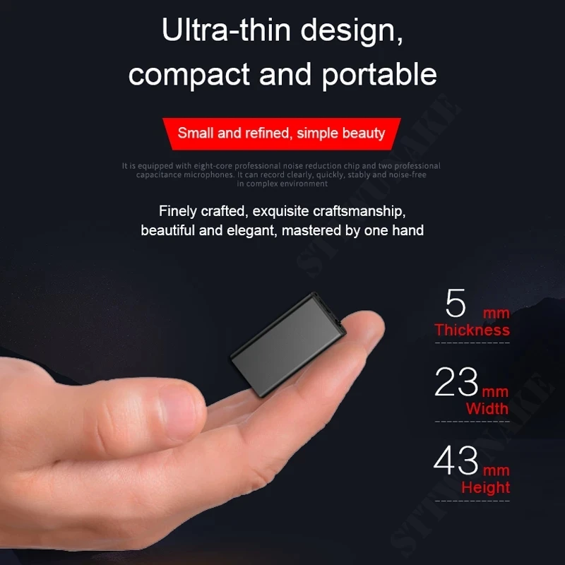 SRUTON 2022 Q1 Mp3 Player Voice Recorder Mini Activated Recording Dictaphone Micro Audio Sound Digital Flash Drive Secret Record
SRUTON 2022 Q1 Mp3 Player Voice Recorder Mini Activated Recording Dictaphone Micro Audio Sound Digital Flash Drive Secret Record