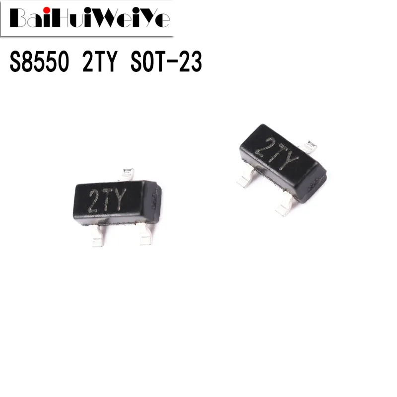 

100PCS/LOT S8550 8550 2TY SOT23 MMBT8550 SOT-23 SOT SMD Transistor New Original Good Quality Chipset