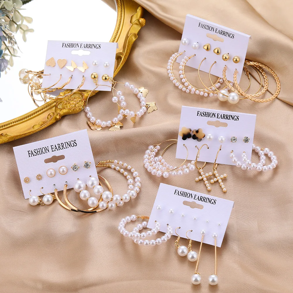 AWH Vintage Pearl Earrings For Women Long Tassel Butterfly Dangle Drop EarringsBig Gold Cross Set of Earrings 2021 Jewelry
AWH Vintage Pearl Earrings For Women Long Tassel Butterfly Dangle Drop EarringsBig Gold Cross Set of Earrings 2021 Jewelry