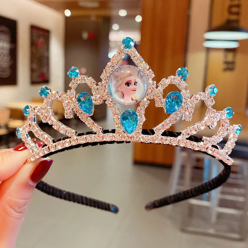Disney Frozen Princess Crystal Crown Hairbands Fashion Hair Accessories Vintage Cartoon Girl Princess Birthday Headband For Girl
Disney Frozen Princess Crystal Crown Hairbands Fashion Hair Accessories Vintage Cartoon Girl Princess Birthday Headband For Girl