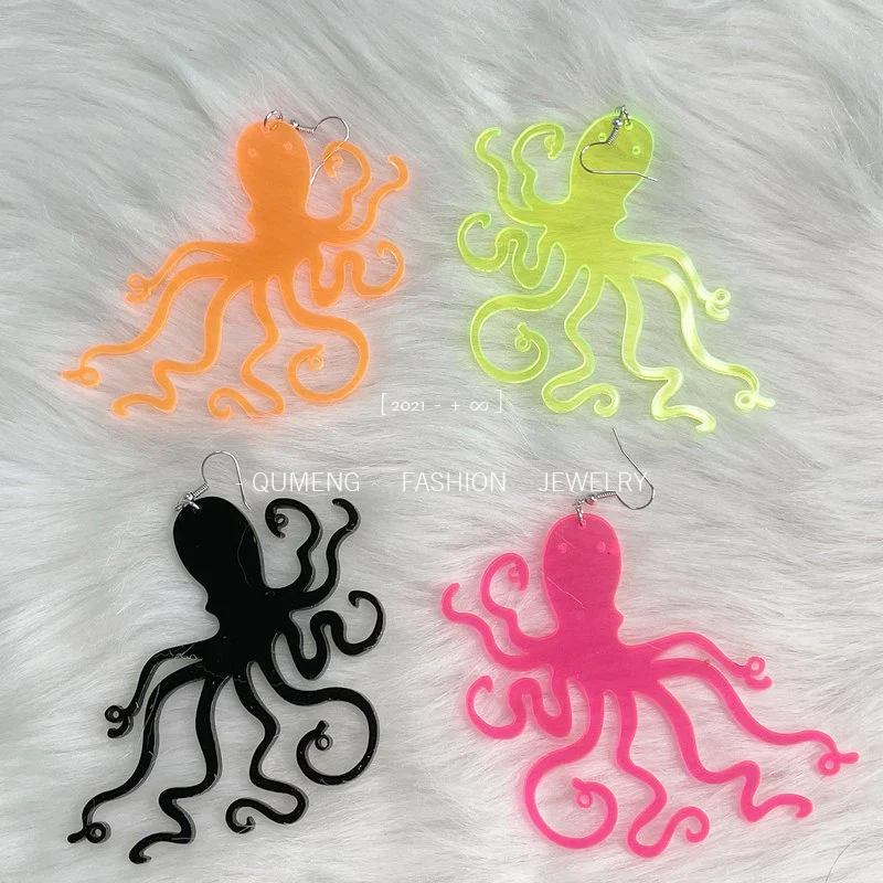 QM Design Colorfu Exaggerated Punk Diablo Large Octopus Acrylic Pendant Hip Hop Earrings Women Wear Fine Jewelry exaggerate
QM Design Colorfu Exaggerated Punk Diablo Large Octopus Acrylic Pendant Hip Hop Earrings Women Wear Fine Jewelry exaggerate