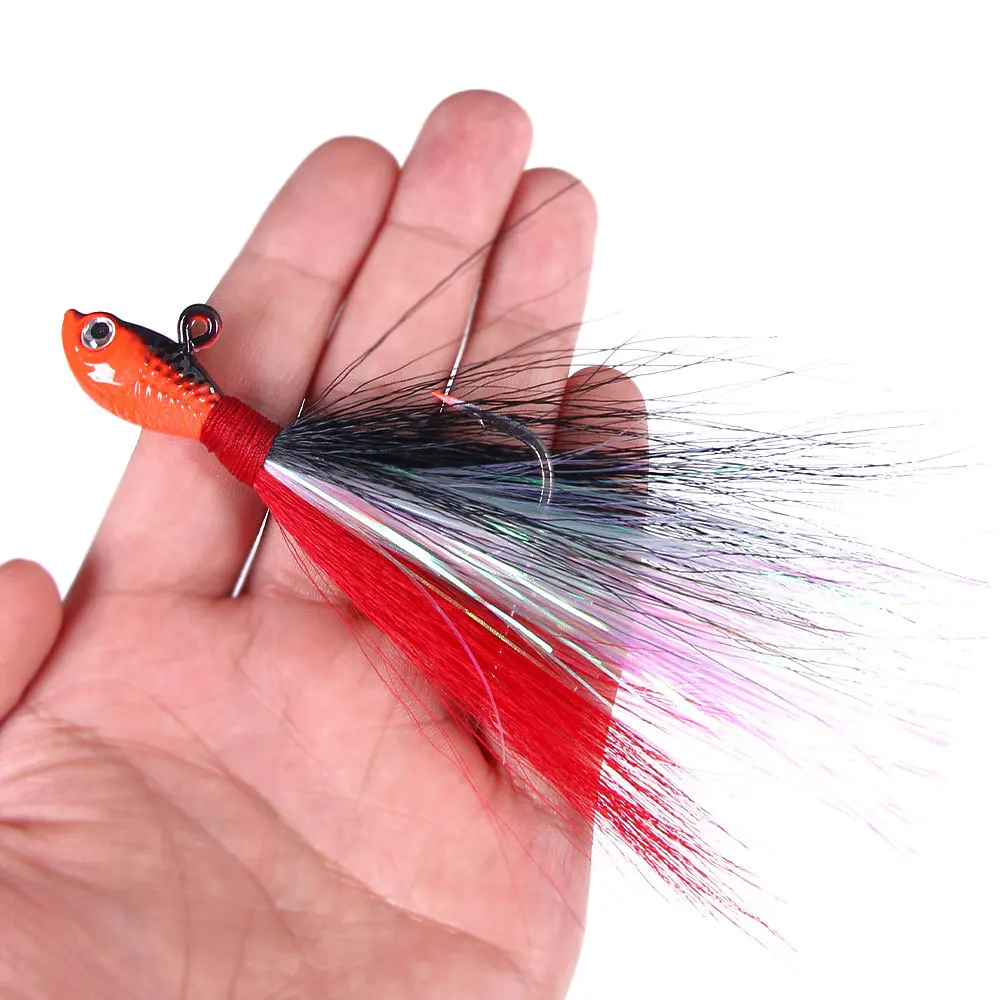 Inchiku Jig Head Bucktail Fishing Lure Deer Hair Dry Trout Fly Fishing Lures Bass Trout Soft Bait Fishing Lure Sea Fishing Goods
Inchiku Jig Head Bucktail Fishing Lure Deer Hair Dry Trout Fly Fishing Lures Bass Trout Soft Bait Fishing Lure Sea Fishing Goods