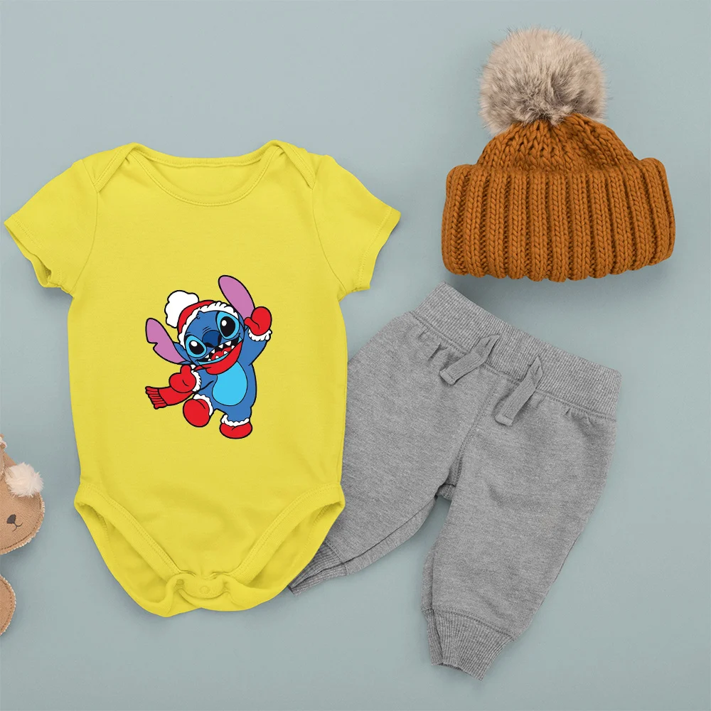 Disney Baby Jumpsuit Cute Stitch Christmas Series Clothes Summer Casual Short Sleeve Toddler Boys Girls Bodysuit Infant Romper
Disney Baby Jumpsuit Cute Stitch Christmas Series Clothes Summer Casual Short Sleeve Toddler Boys Girls Bodysuit Infant Romper