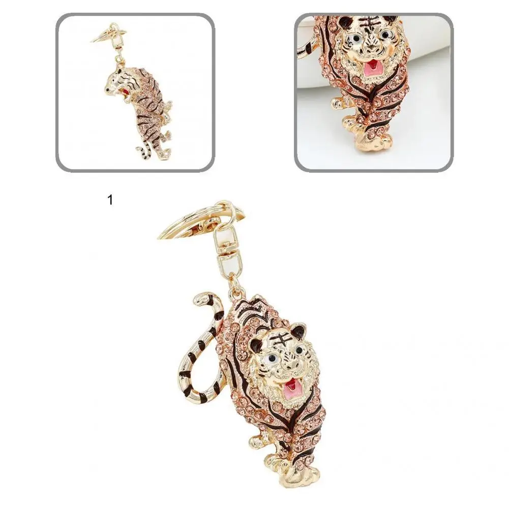 Keyring Sturdy 2 Colors Decorative Tiger Rhinestone Keyring Keychain for Gifts Key Chain Key Ring
Keyring Sturdy 2 Colors Decorative Tiger Rhinestone Keyring Keychain for Gifts Key Chain Key Ring