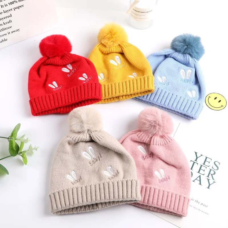 Baby hats cute bunny autumn and winter children's woolen hats kindergarten for boys girls baby knitted hat cap
Baby hats cute bunny autumn and winter children's woolen hats kindergarten for boys girls baby knitted hat cap