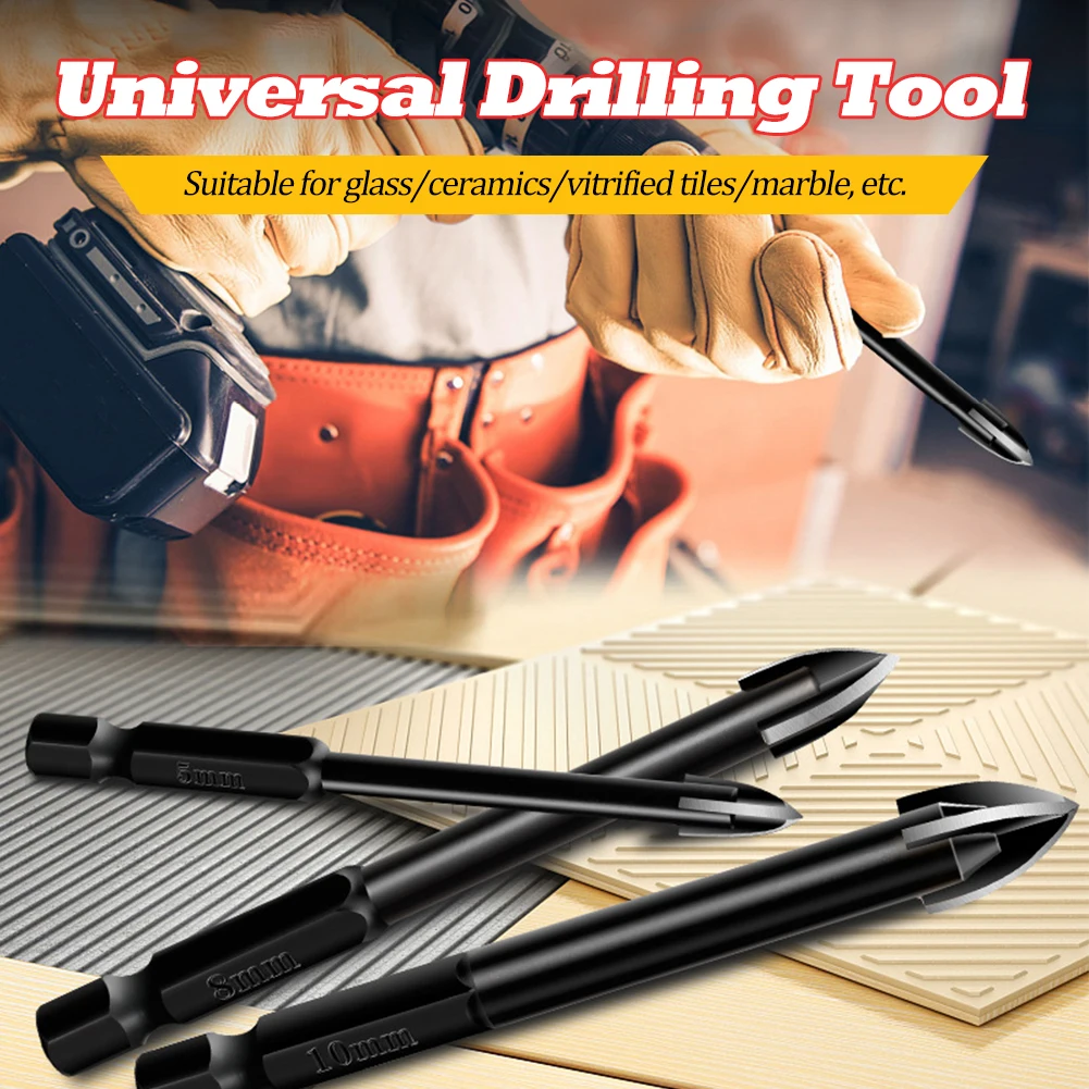 5/6Pcs Efficient Universal Drilling Tool High-Performance Utility Tools Multifunctional Cross Alloy Drill Bit Tip For Woodwork
5/6Pcs Efficient Universal Drilling Tool High-Performance Utility Tools Multifunctional Cross Alloy Drill Bit Tip For Woodwork