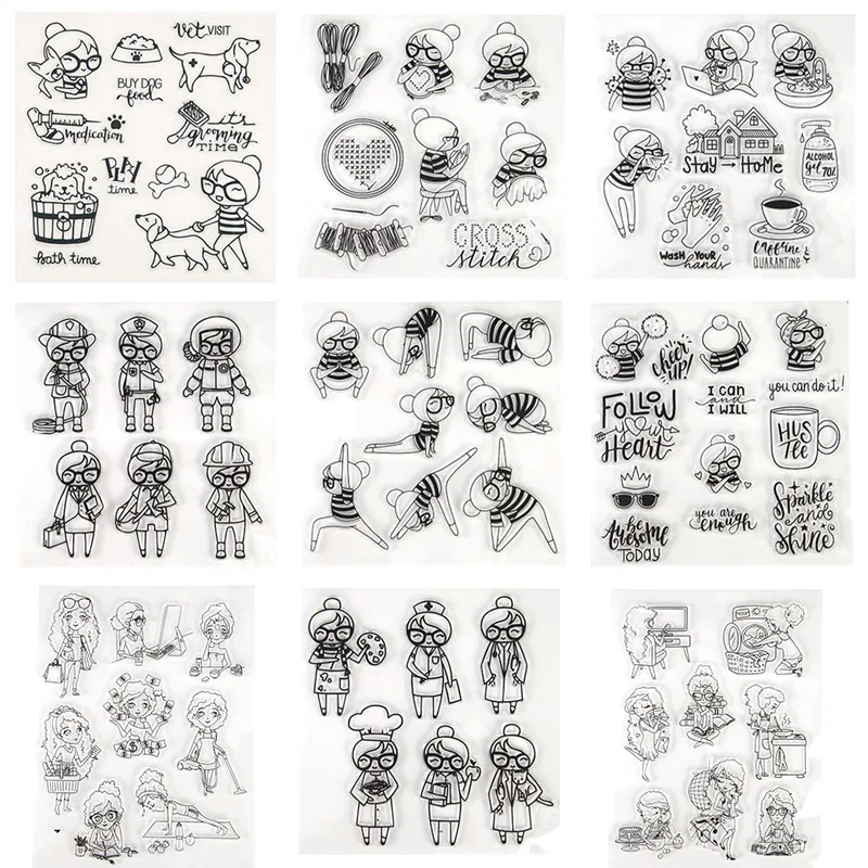 Stay Home Little Yoga Girls Nurse Womens Clear Stamps for Cards Making DIY Scrapbooking Crafts New 2020 Transparent Stamps
Stay Home Little Yoga Girls Nurse Womens Clear Stamps for Cards Making DIY Scrapbooking Crafts New 2020 Transparent Stamps