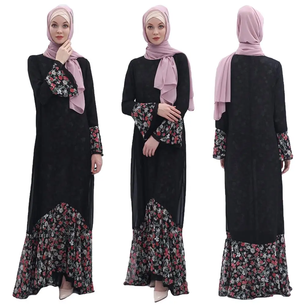 Женское длинное шифоновое платье-макси с цветочным принтом, двустороннее Абая, кафтан, Дубайский халат, Повседневное платье с расклешенным ...
Женское длинное шифоновое платье-макси с цветочным принтом, двустороннее Абая, кафтан, Дубайский халат, Повседневное платье с расклешенным ...