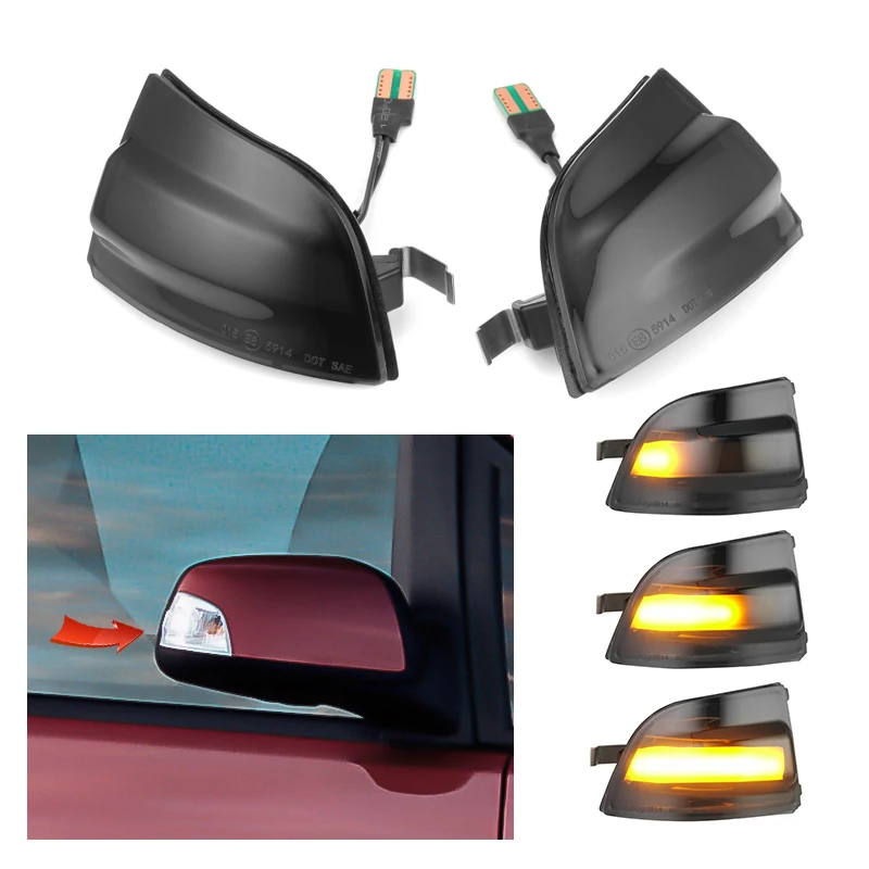 2x Dynamic Turn Signal Light Side Wing Rearview Mirror Indicator Blinker Light Lamp For Ford Focus MK2 2004-2008 C-MAX 2003-2007
2x Dynamic Turn Signal Light Side Wing Rearview Mirror Indicator Blinker Light Lamp For Ford Focus MK2 2004-2008 C-MAX 2003-2007