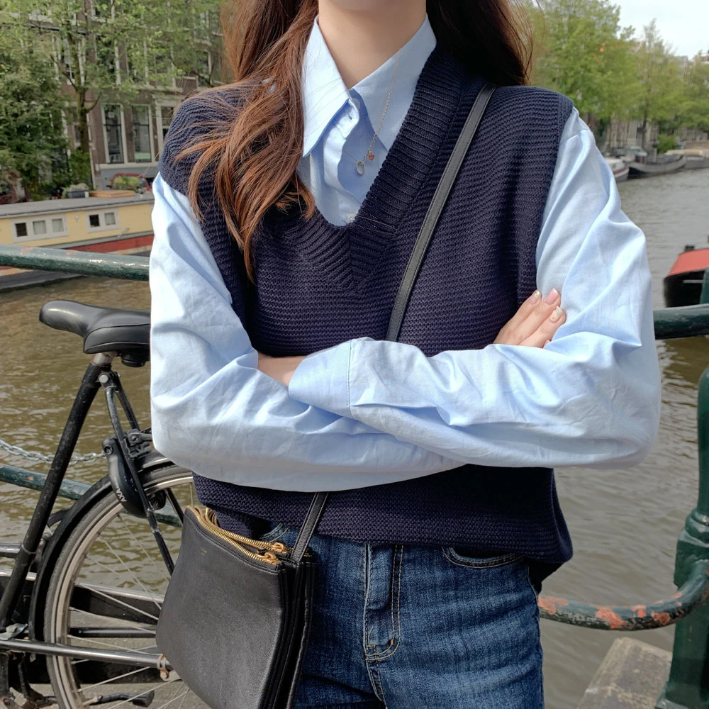 Women's Vest Knitted V Neck Solid Loose Sweater 2020 Winter Autumn Joker Knitting Ladies Outerwear Plus Size Chaleco Punto New
Women's Vest Knitted V Neck Solid Loose Sweater 2020 Winter Autumn Joker Knitting Ladies Outerwear Plus Size Chaleco Punto New