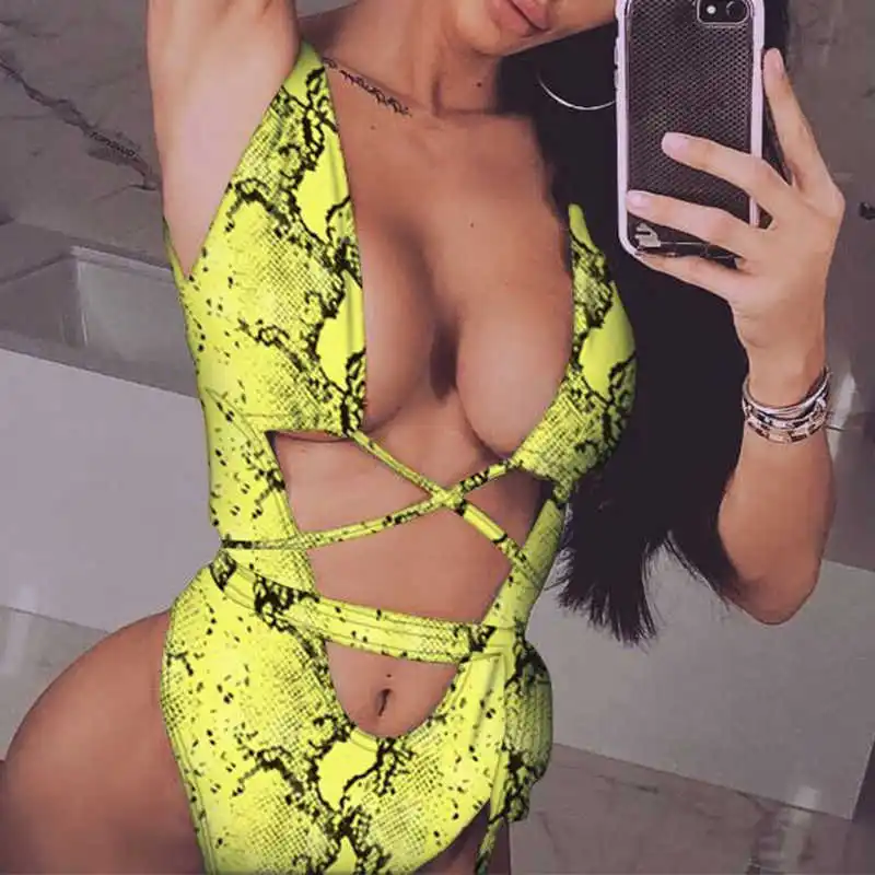 Leopard Print Brazilian Bikini 2020 Push Up Swimwear Bodysuit Women One Piece Bandage Swimsuit Monokini Snake Print Bathing Suit
Leopard Print Brazilian Bikini 2020 Push Up Swimwear Bodysuit Women One Piece Bandage Swimsuit Monokini Snake Print Bathing Suit
