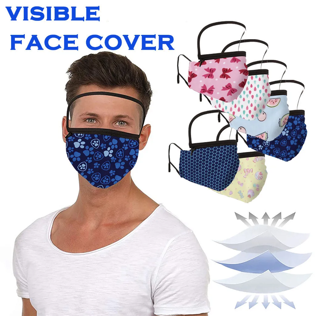 3pcs Dust Protective Face Mask transparent Eyes Mask With Clear Window eyes Visible Anti dust cute print Washable reusable mask
3pcs Dust Protective Face Mask transparent Eyes Mask With Clear Window eyes Visible Anti dust cute print Washable reusable mask