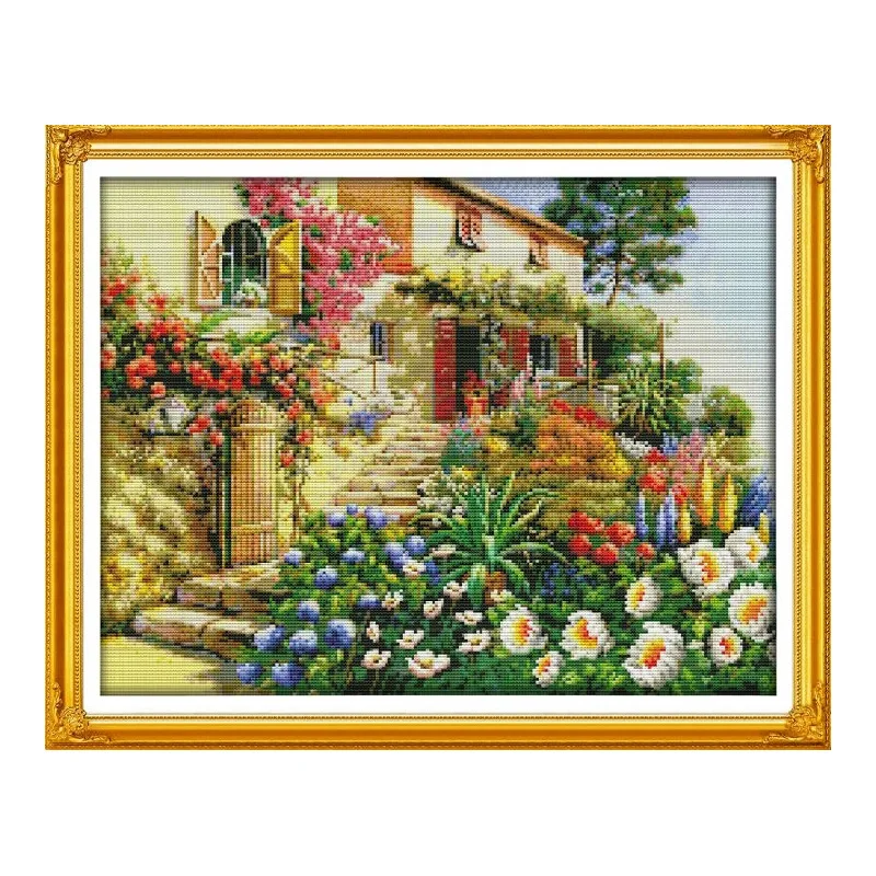 Cross Stitches DIY Needlework Chinese Painting Garden Villa (2) DMC Cross Stitch Kits for Embroidery Knitting Needles Crafts
Cross Stitches DIY Needlework Chinese Painting Garden Villa (2) DMC Cross Stitch Kits for Embroidery Knitting Needles Crafts