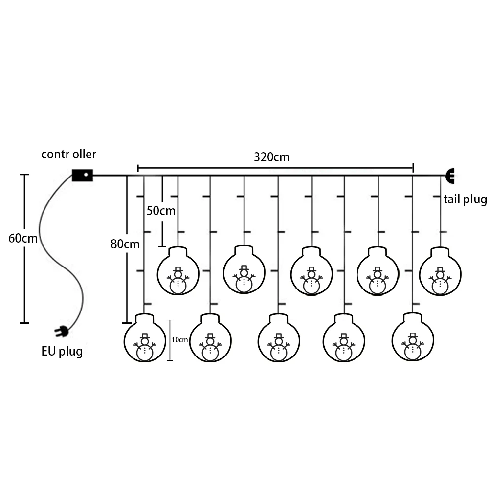 Wish Ball Fairy Lights Curtain String Light Starry Light 8 Flashing Modes Decoration for Christmas, Wedding, Bedroom, Party Home
Wish Ball Fairy Lights Curtain String Light Starry Light 8 Flashing Modes Decoration for Christmas, Wedding, Bedroom, Party Home