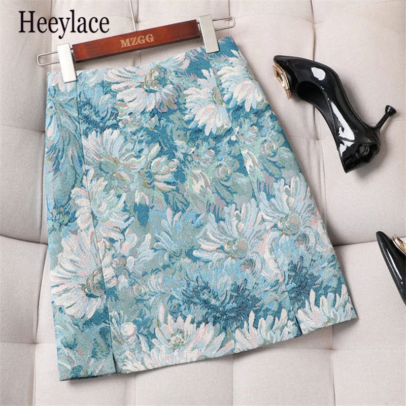 Skirt Women Painting Flowers 2021 Summer New High Waist Design Sense Retro Vintage Fashion Split Female Mini A-line Skirts
Skirt Women Painting Flowers 2021 Summer New High Waist Design Sense Retro Vintage Fashion Split Female Mini A-line Skirts