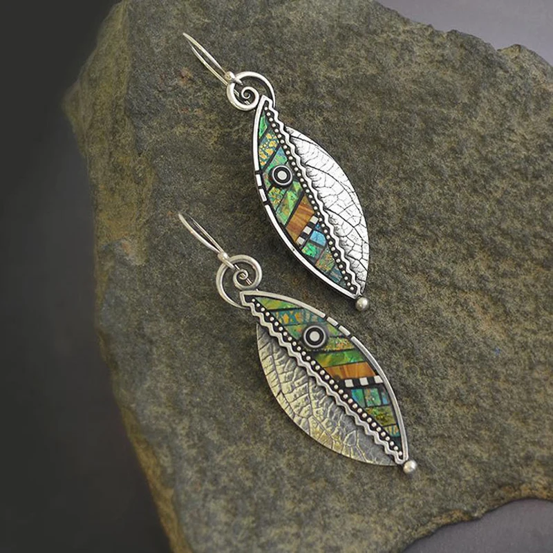 Bohemian Resin Green Leaf Earrings for Women Ethnic Abstract Vintage Drop Dangle Earring Oorbellen pendientes mujer Z5D423
Bohemian Resin Green Leaf Earrings for Women Ethnic Abstract Vintage Drop Dangle Earring Oorbellen pendientes mujer Z5D423