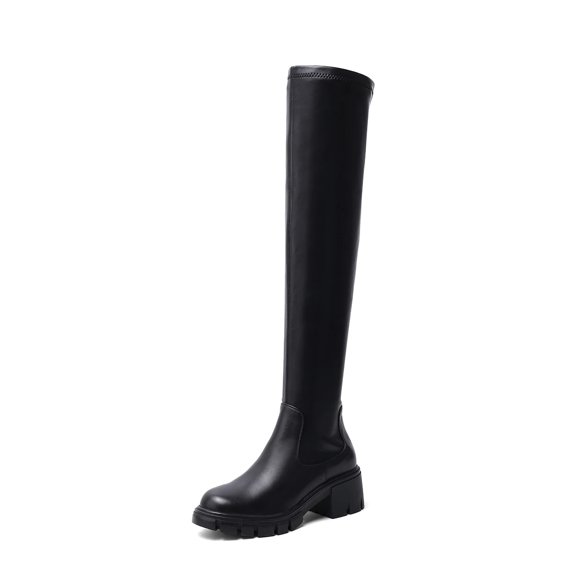 Thick-soled Boots Women's New Winter Over-the-knee Genuine Leather Sponge Cake Bottom Elasticity Increased Thin High Boots
Thick-soled Boots Women's New Winter Over-the-knee Genuine Leather Sponge Cake Bottom Elasticity Increased Thin High Boots