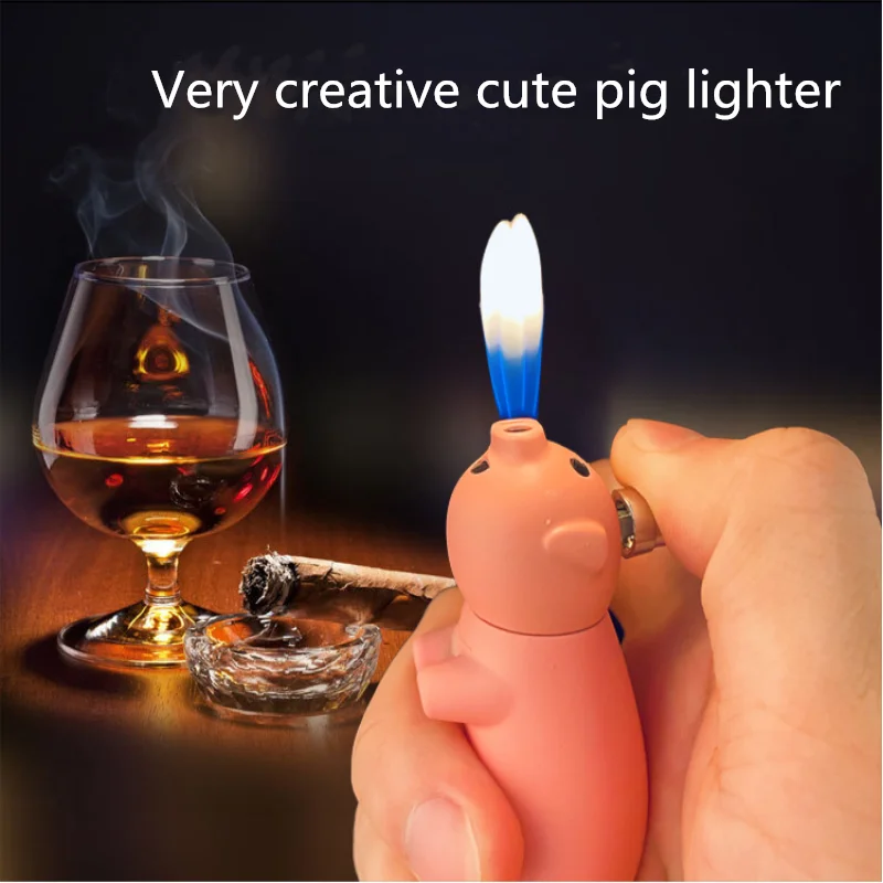 Unusual Mini Funny Piggy Inflatable Lighter Cigarette Cigar Pipe Lighter Gadget Men's Smoking Personality Gadget Gift
Unusual Mini Funny Piggy Inflatable Lighter Cigarette Cigar Pipe Lighter Gadget Men's Smoking Personality Gadget Gift