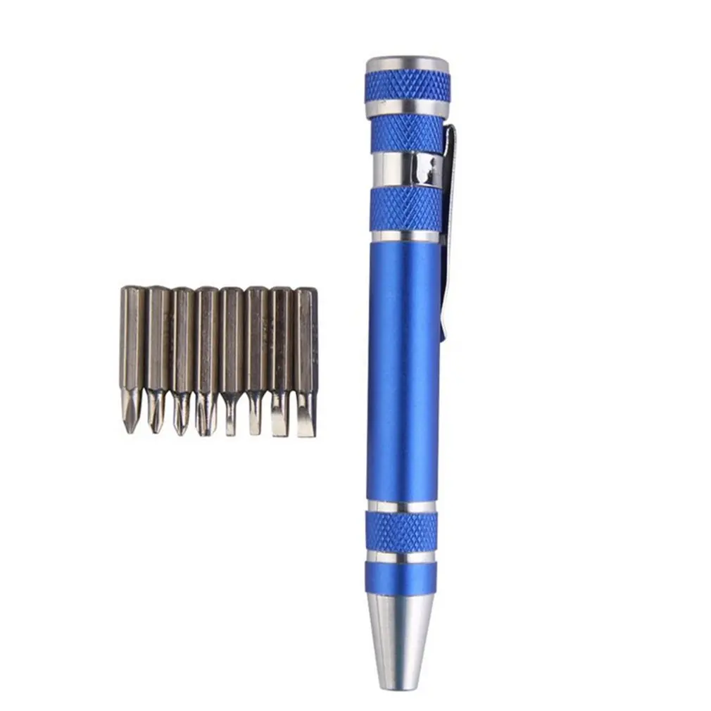 Multifunction 8 In 1 Outdoor Tool Mini Aluminum Precision Pen Screw Driver Screwdriver Set Repair Tools Kit Outdoor tool Set
Multifunction 8 In 1 Outdoor Tool Mini Aluminum Precision Pen Screw Driver Screwdriver Set Repair Tools Kit Outdoor tool Set