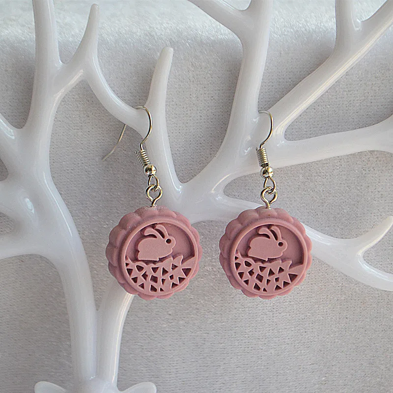 Hand Made Creativity Resin Drop Earrings for Women Cute Funny Mooncake Rabbit Dangle Earring Girls Kolczyki Party Jewelry Gifts
Hand Made Creativity Resin Drop Earrings for Women Cute Funny Mooncake Rabbit Dangle Earring Girls Kolczyki Party Jewelry Gifts
