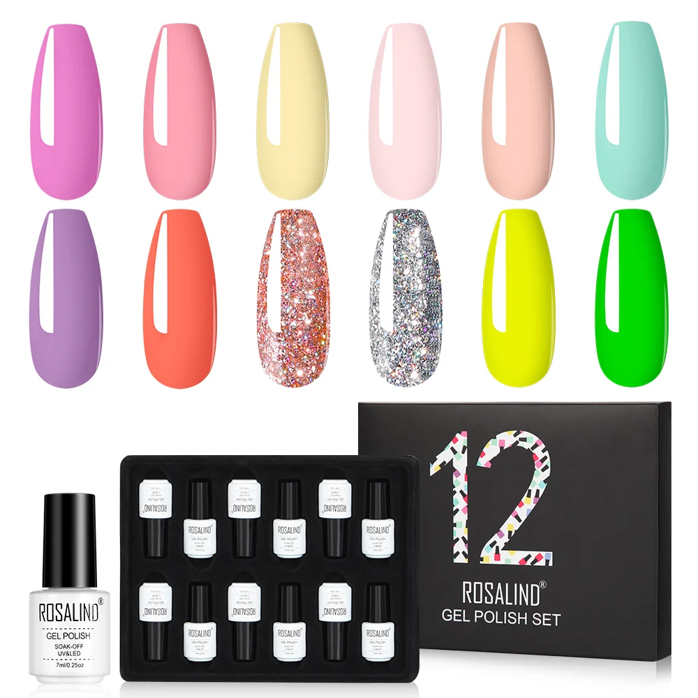 ROSALIND Gel Nail Polish Set All for Manicure Set Nail Art Design professional UV top base coat Nail Kit Gel Polish Set
ROSALIND Gel Nail Polish Set All for Manicure Set Nail Art Design professional UV top base coat Nail Kit Gel Polish Set