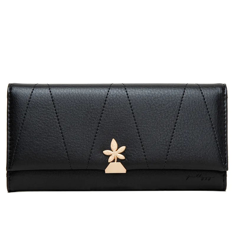 New Women Long Wallet Trendy Simple Zipper Mobile Phone Bag Personality Flower Buckle Fashion Clutch
New Women Long Wallet Trendy Simple Zipper Mobile Phone Bag Personality Flower Buckle Fashion Clutch