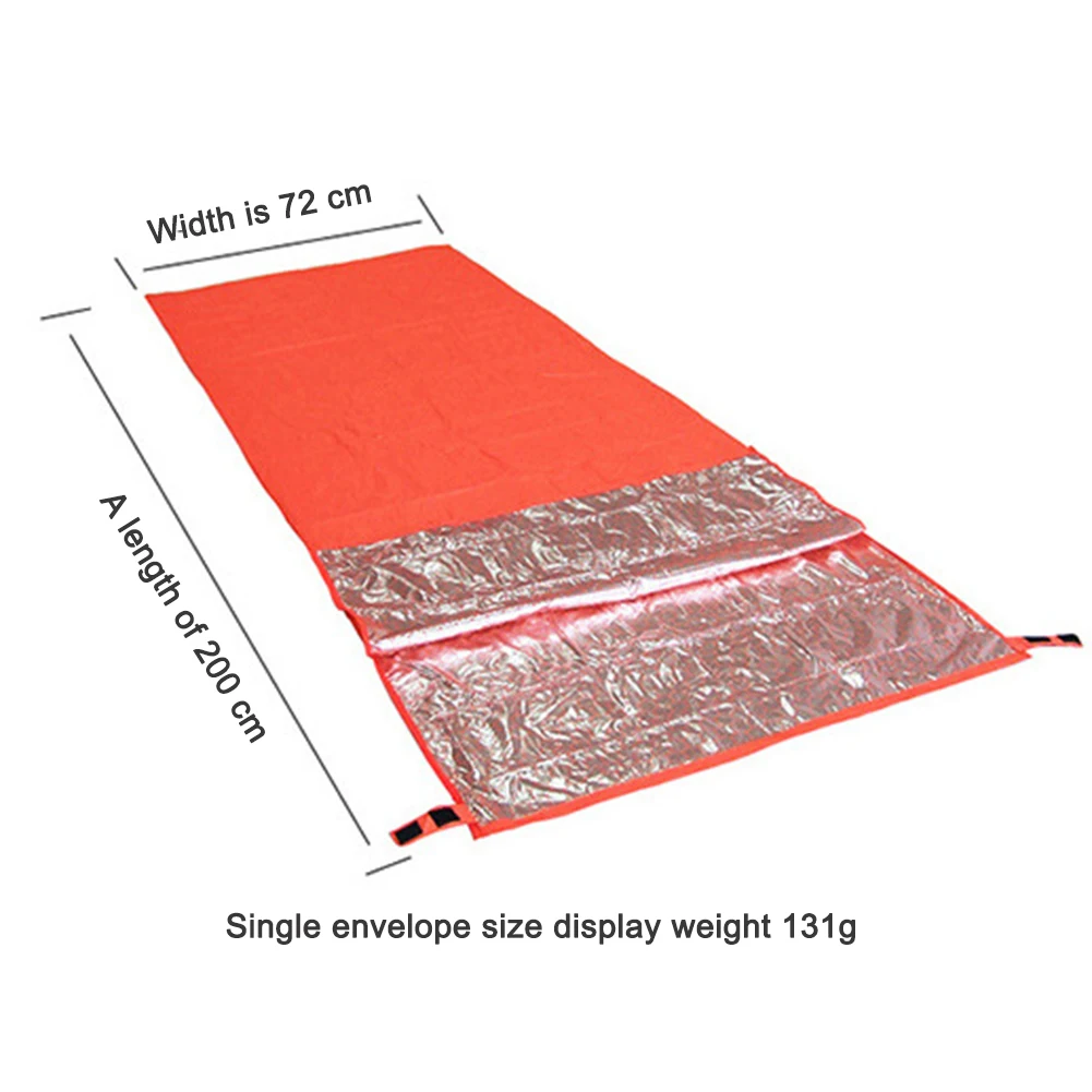 Outdoor Emergency Sleeping Bag Thermal Warm Travel Camping Survival Blanket
Outdoor Emergency Sleeping Bag Thermal Warm Travel Camping Survival Blanket