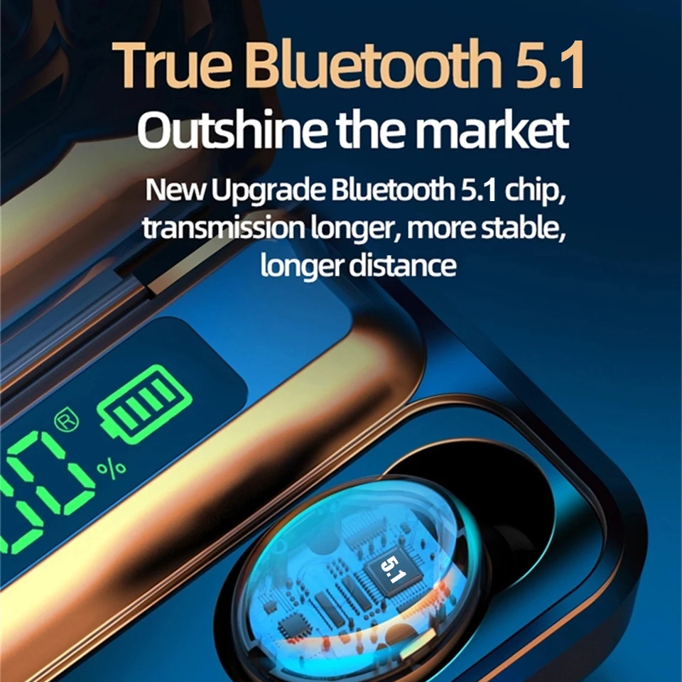 TWS-стереонаушники с поддержкой Bluetooth 5 1 и микрофоном | Электроника