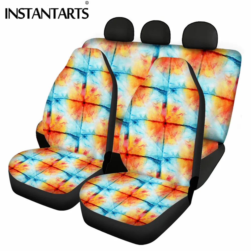 INSTANTARTS Rainbow Colors Tie Dye 3D Print Vehicle Seat Cover Vintage Car Chair Covers Front Rear Protective Case Fit Most Cars
INSTANTARTS Rainbow Colors Tie Dye 3D Print Vehicle Seat Cover Vintage Car Chair Covers Front Rear Protective Case Fit Most Cars