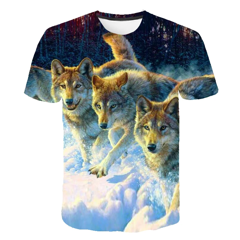 Wolf Animal Printed t shirt 3D Men's T-shirt Harajuku Summer Teen Short Sleeve Male Oversized Tee Street Fashion Casual Tops
Wolf Animal Printed t shirt 3D Men's T-shirt Harajuku Summer Teen Short Sleeve Male Oversized Tee Street Fashion Casual Tops