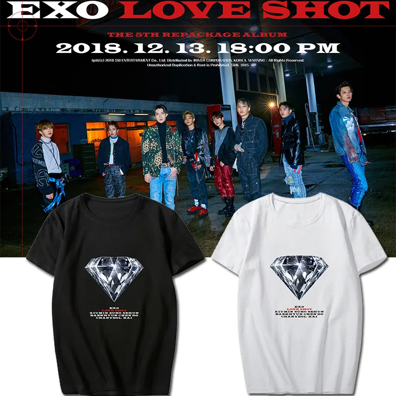 Kpop EXO женская летняя новая белая футболка Уличная Повседневная модная футболка Harajuku с буквенным принтом женские футболки топы с короткими р...
Kpop EXO женская летняя новая белая футболка Уличная Повседневная модная футболка Harajuku с буквенным принтом женские футболки топы с короткими р...