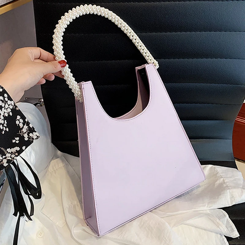 Luxury Pearl Women Handbag PU Leather Shoulder Bags Solid Color Women Bag Female Travel Totes Hand Bag
Luxury Pearl Women Handbag PU Leather Shoulder Bags Solid Color Women Bag Female Travel Totes Hand Bag