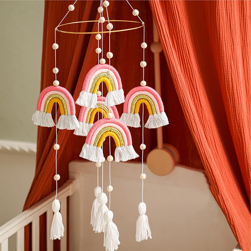 New 1Pc Baby Rattles Crib Mobiles Toy Bed Bell Musical Box 0-12month Rainbow Colors Cotton Carousel For Cots Projection Newborns
New 1Pc Baby Rattles Crib Mobiles Toy Bed Bell Musical Box 0-12month Rainbow Colors Cotton Carousel For Cots Projection Newborns