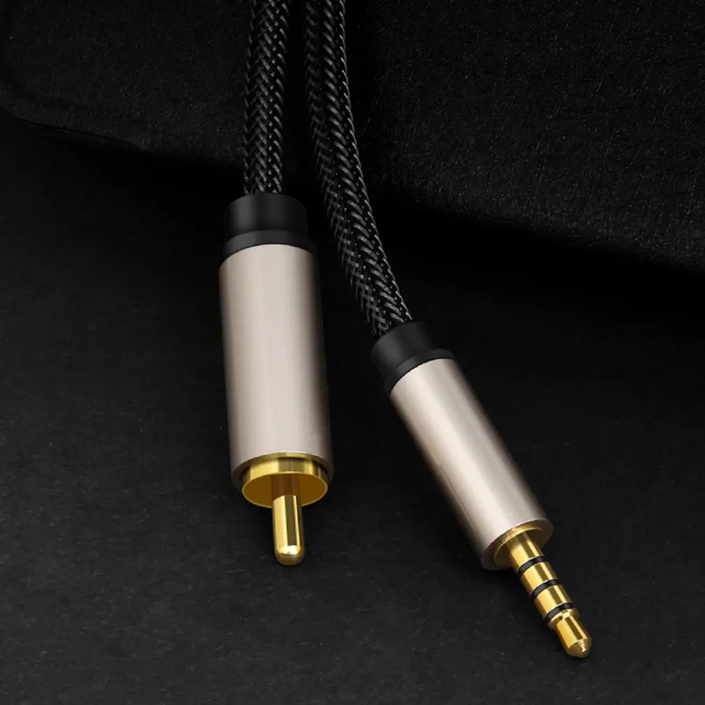 Новинка 2021 цифровой коаксиальный стерео-аудиокабель RCA-3 5 мм с разъемом Aux кабель