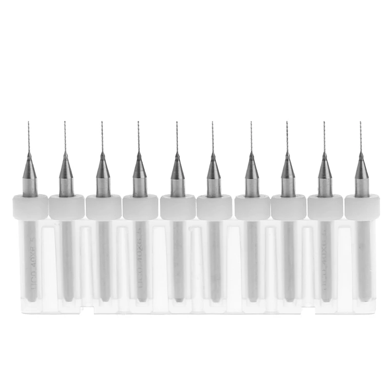New 10Pc 0.4mm Tip 1/8" Shank Spiral Flute Tungsten Carbide Micro PCB Drill Bits A0KF
New 10Pc 0.4mm Tip 1/8" Shank Spiral Flute Tungsten Carbide Micro PCB Drill Bits A0KF