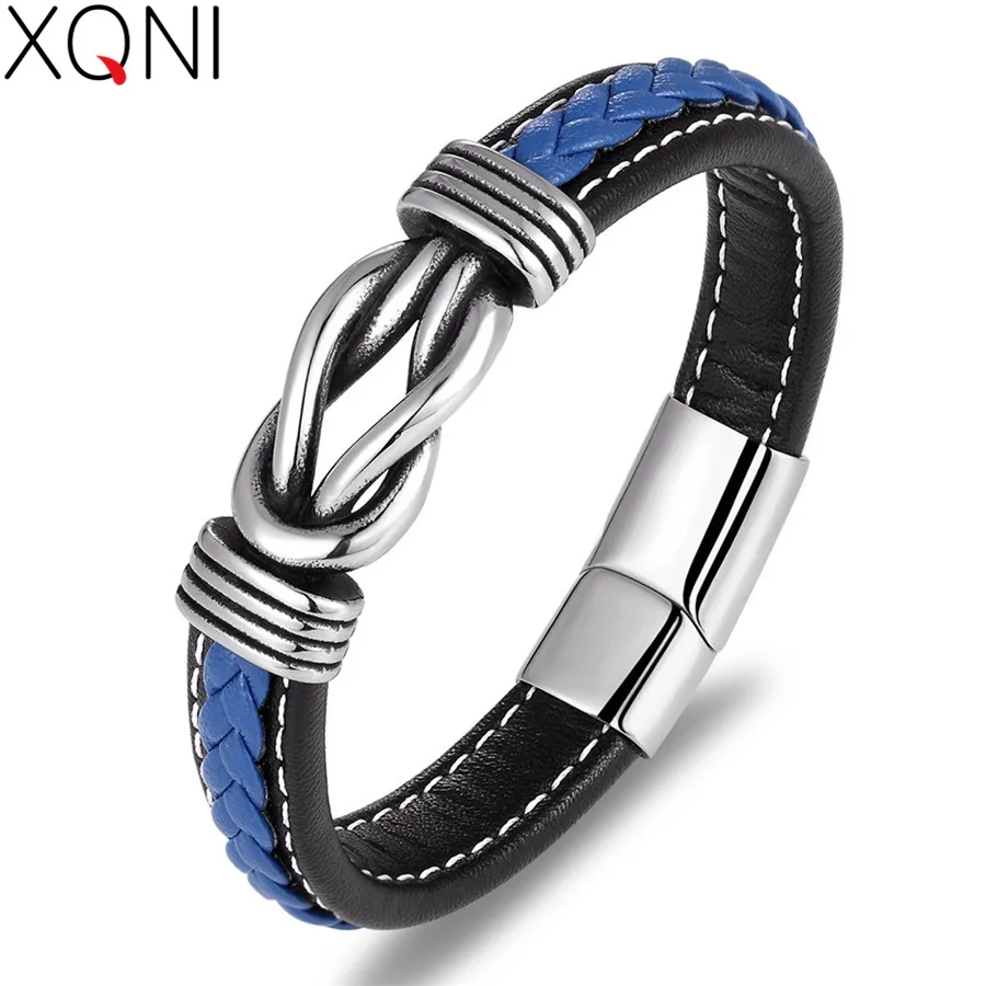 XQNI Fashion Irregular Graphic Accessories Men's Leather Bracelet Stainless Steel Combination for Birthday Commemorative Gifts
XQNI Fashion Irregular Graphic Accessories Men's Leather Bracelet Stainless Steel Combination for Birthday Commemorative Gifts
