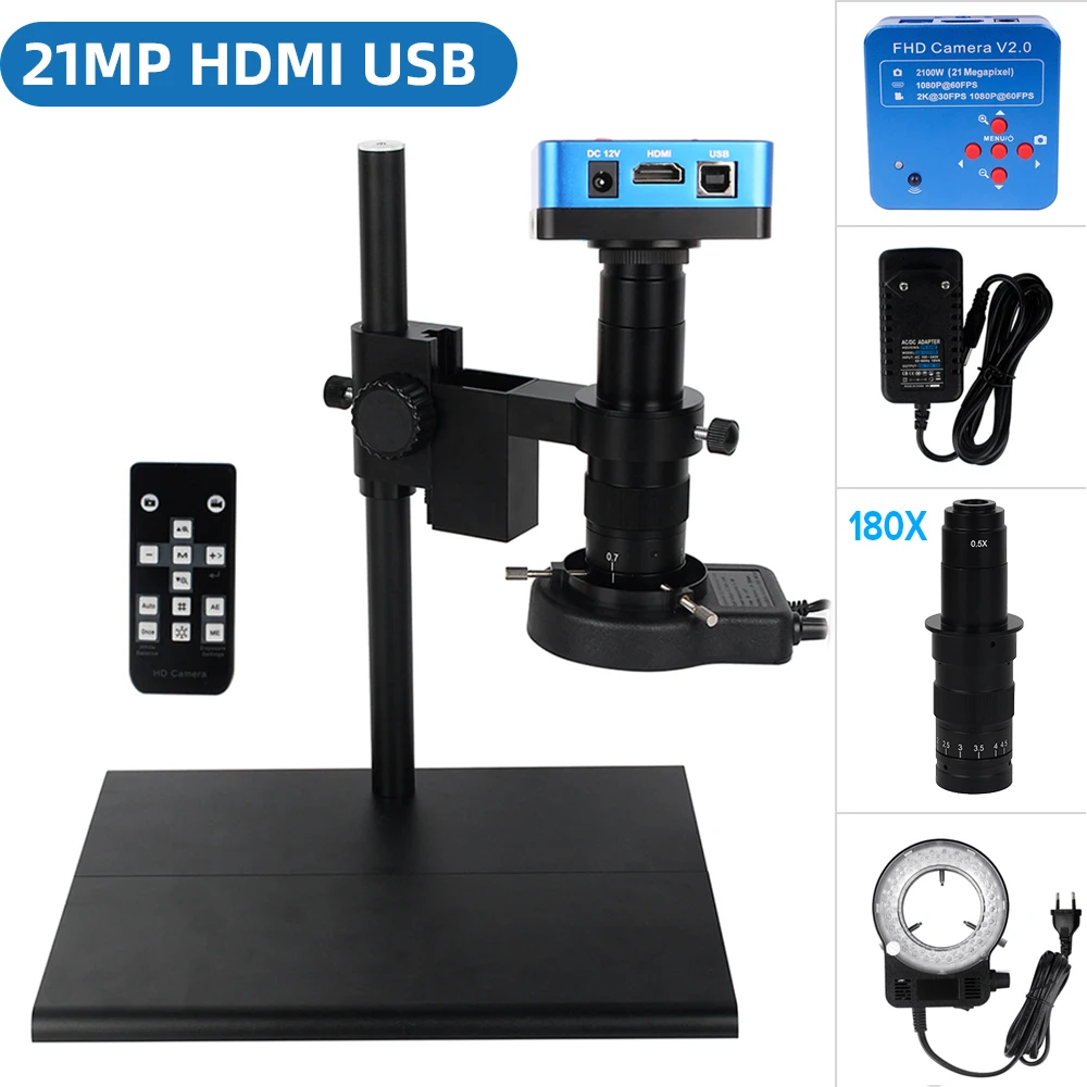 Цифровой микроскоп YIZHAN 38MP HDMI USB монокулярный электронный микроскоп камера с постоянным увеличением 180X с-образным креплением для пайки с мно...
Цифровой микроскоп YIZHAN 38MP HDMI USB монокулярный электронный микроскоп камера с постоянным увеличением 180X с-образным креплением для пайки с мно...