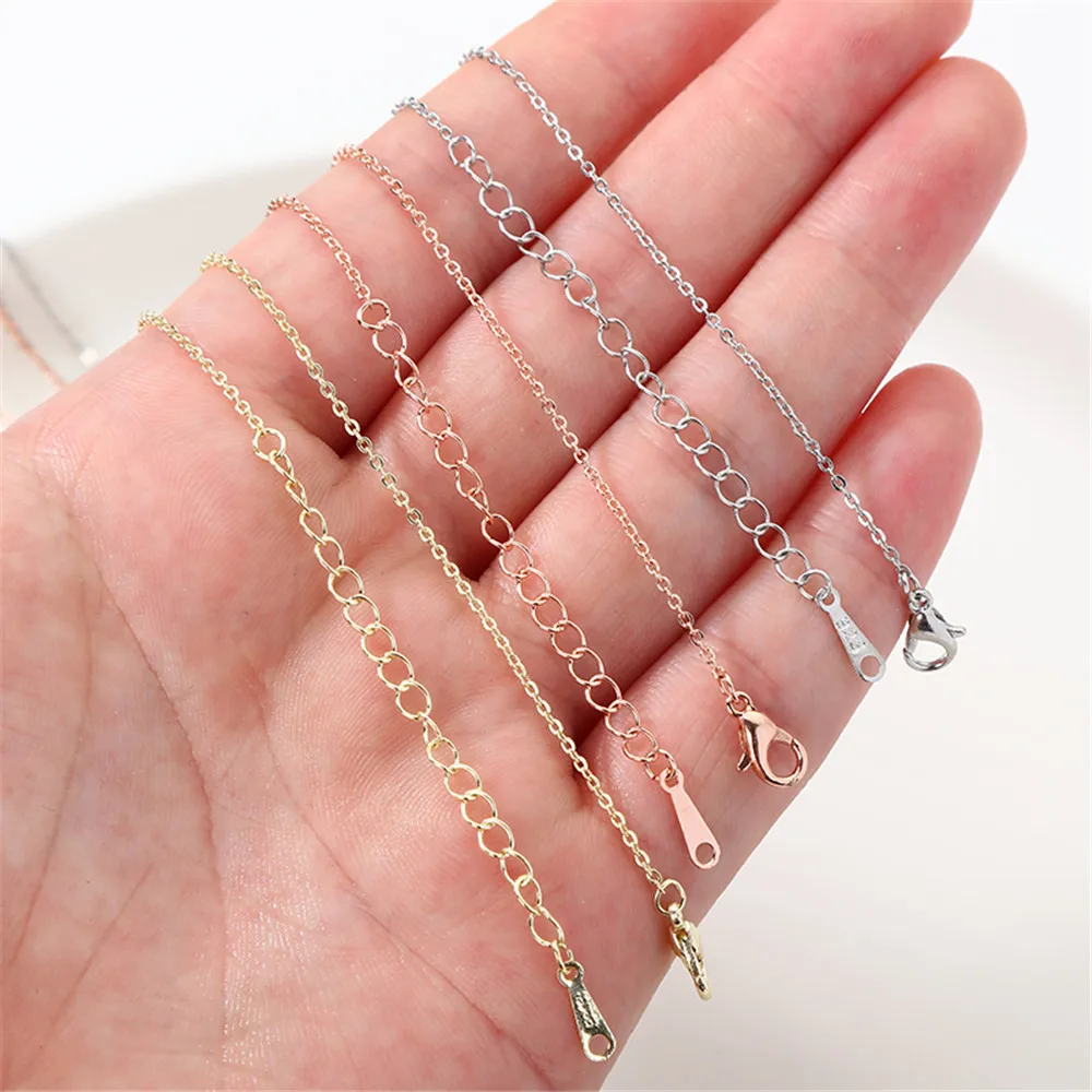 14k Gold covered clavicle chain adjustment extension chain DIY handmade bracelet necklace headpiece material accessories
14k Gold covered clavicle chain adjustment extension chain DIY handmade bracelet necklace headpiece material accessories
