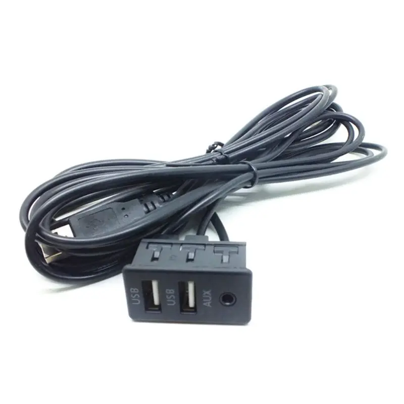 1.5M Car Dash Flush Mount AUX USB Port Panel Dual USB Extension Cable Adapter G8TE
1.5M Car Dash Flush Mount AUX USB Port Panel Dual USB Extension Cable Adapter G8TE