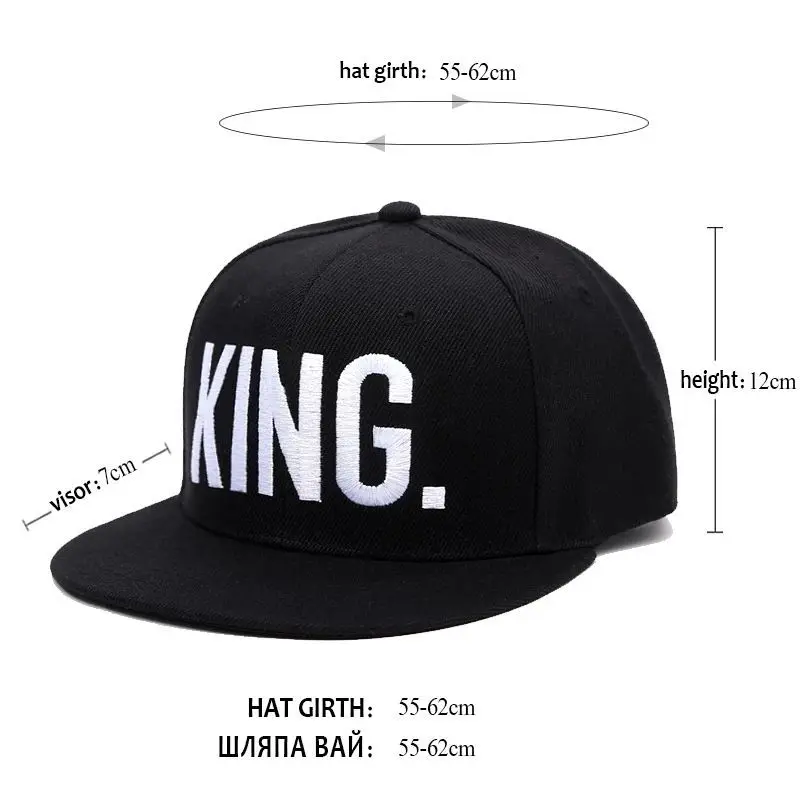 New Style King Letter Embroidery Rebound Cap Adjustable Hat Street Men Couple Baseball Cap Hip Hop Sports Cap Gift for Boyfriend
New Style King Letter Embroidery Rebound Cap Adjustable Hat Street Men Couple Baseball Cap Hip Hop Sports Cap Gift for Boyfriend