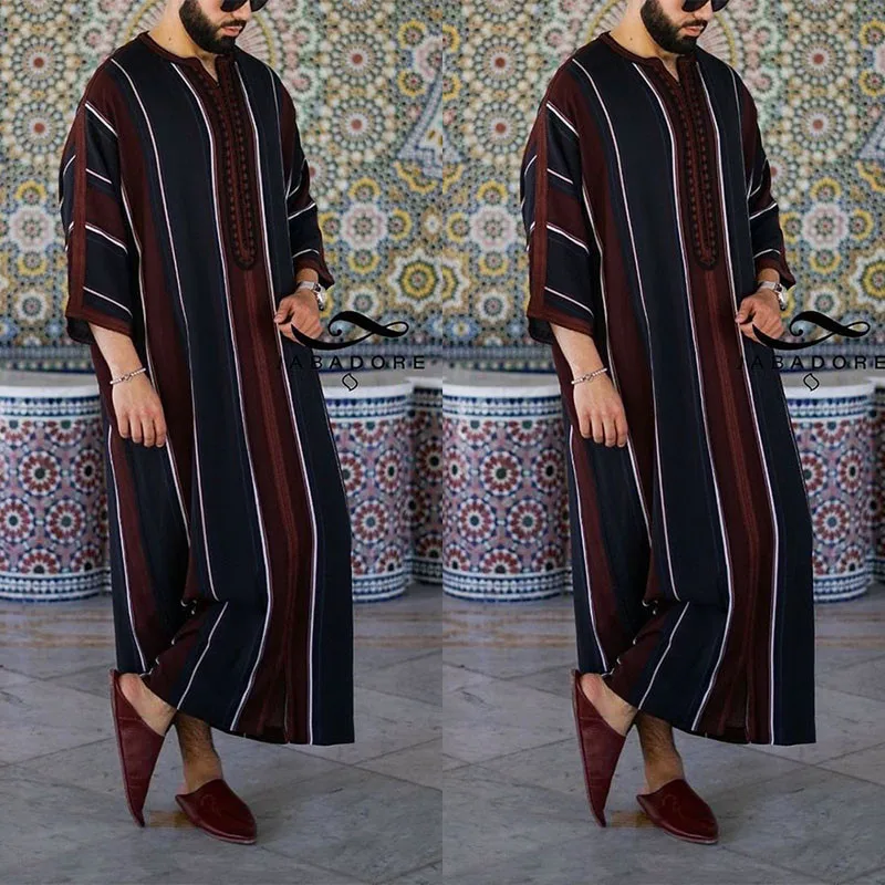 Muslim Fashion Clothes Ramadan Dress Man Caftan Loose Casual Abaya Men Modest Youth Robes Islamic Clothing arabic dress
Muslim Fashion Clothes Ramadan Dress Man Caftan Loose Casual Abaya Men Modest Youth Robes Islamic Clothing arabic dress
