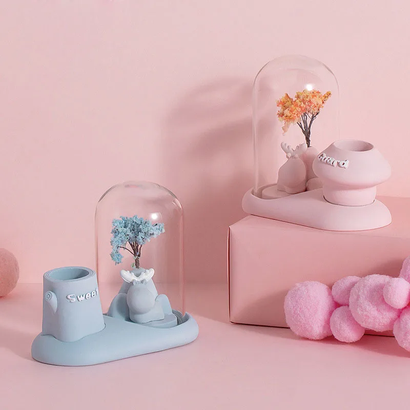 Creative Lovely Deer Pen Holder Resin Decoration Office Desktop TO Receive Pen Holder Students Gifts Indoor Room Decoration
Creative Lovely Deer Pen Holder Resin Decoration Office Desktop TO Receive Pen Holder Students Gifts Indoor Room Decoration
