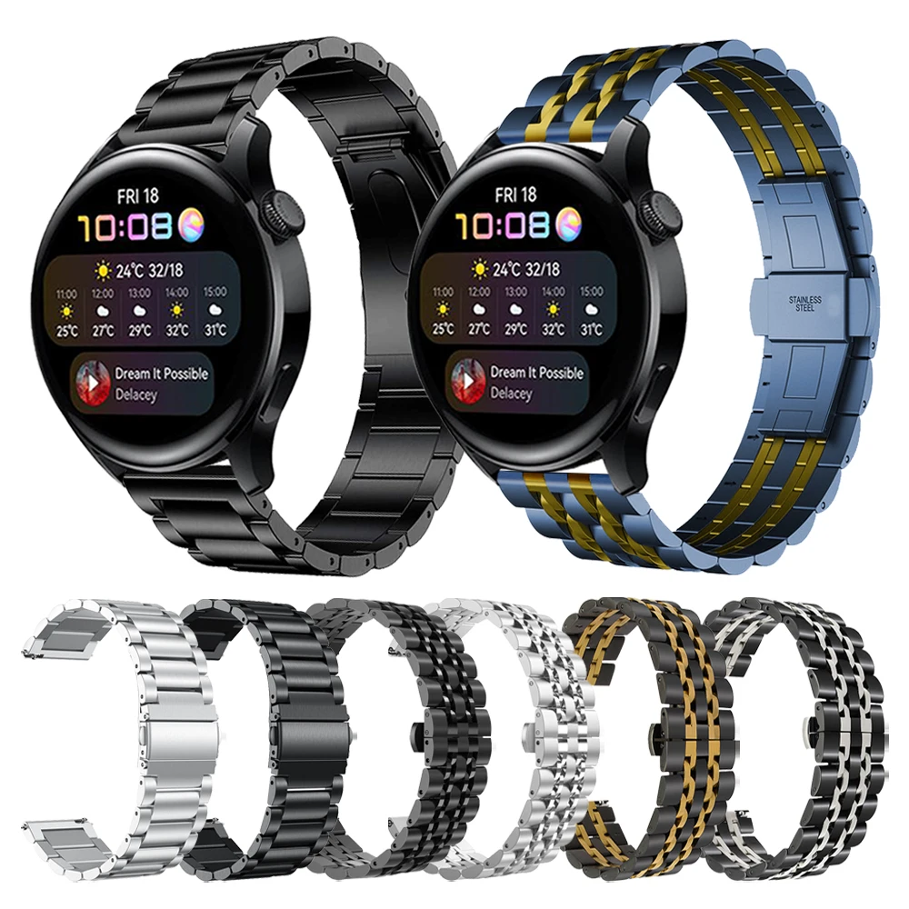 22mm Classic Metal stainless steel Strap For Huawei Watch 3 46mm band for Huawei Watch3 & GT 2e GT2 Pro Bracelet Watchbands 
22mm Classic Metal stainless steel Strap For Huawei Watch 3 46mm band for Huawei Watch3 & GT 2e GT2 Pro Bracelet Watchbands