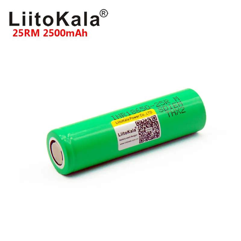 LiitoKala INR18650 25R 18650 2500mAh Rechargeable 20A lithium batteries Suitable for flashlight bateria For Vape Flashlight
LiitoKala INR18650 25R 18650 2500mAh Rechargeable 20A lithium batteries Suitable for flashlight bateria For Vape Flashlight