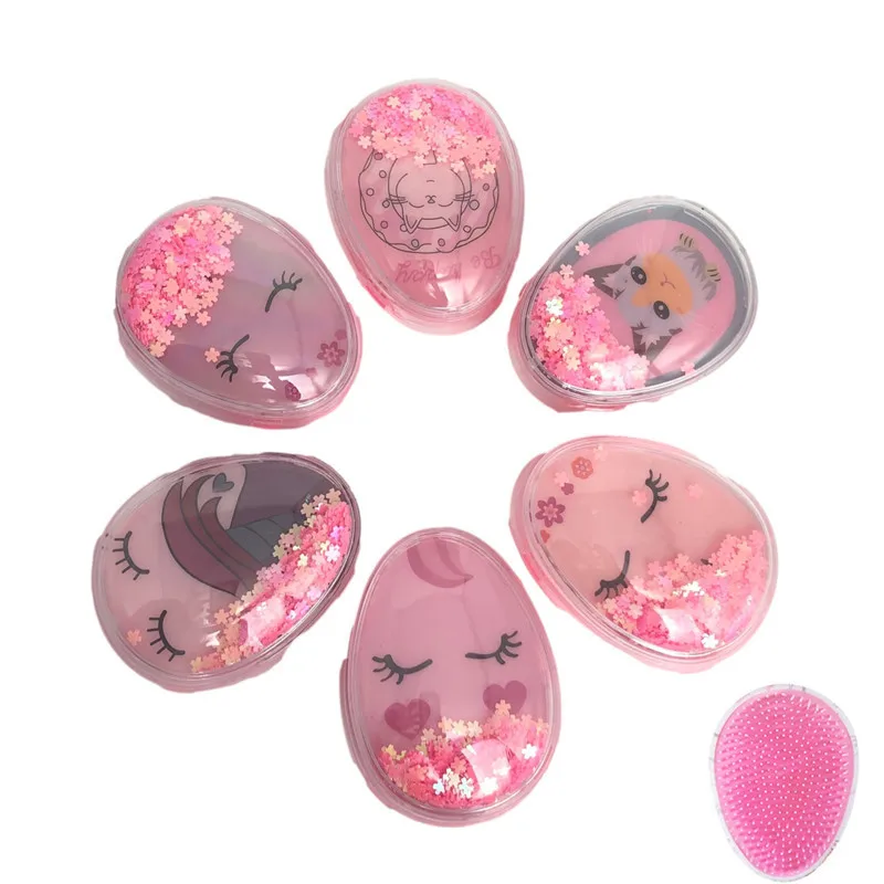 Children's Comb Egg Round Shape Soft Styling Tools Detangling Comb Hairbrush Glitter Massage Comb For Travel
Children's Comb Egg Round Shape Soft Styling Tools Detangling Comb Hairbrush Glitter Massage Comb For Travel