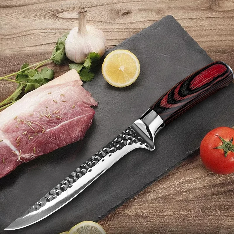 5.5 Inch Manual Hammer Stainless Steel Kitchen Boning Knife Fishing Knife Meat Cleaver Outdoor Cooking Meat Cleaver
5.5 Inch Manual Hammer Stainless Steel Kitchen Boning Knife Fishing Knife Meat Cleaver Outdoor Cooking Meat Cleaver